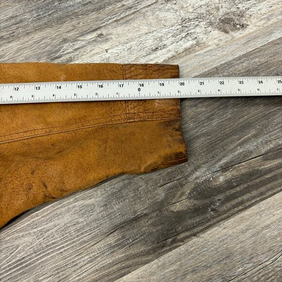 Vintage 80s 90s Winlit Brown‎ Womens L Suede Leather Trench Coat Jacket - Picture 9 of 12